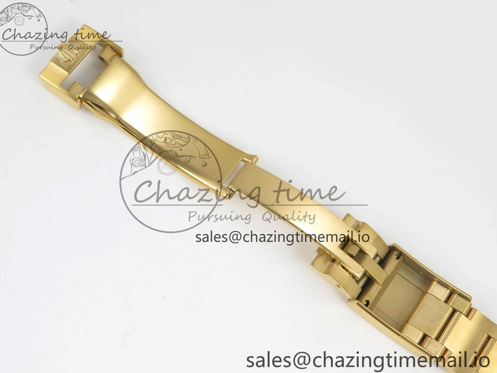 Bezel YG Crystals MPF SA4801 Skeleton Bracelet Custom 40mm Modded Green Dial Daytona on 0427